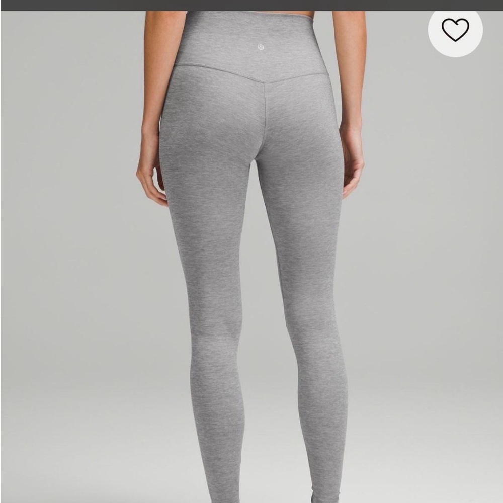 lululemon athletica Heather Grey High-Rise Leggings + bra